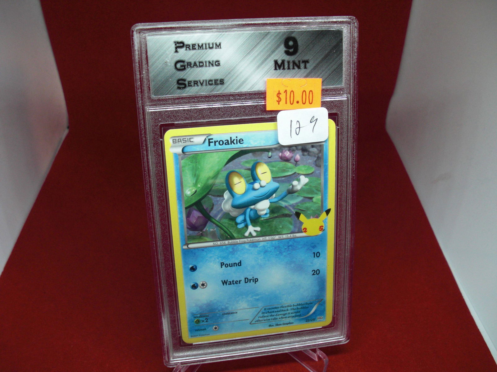 pgs graded pokemon froakie mint 9 (1 of 1)