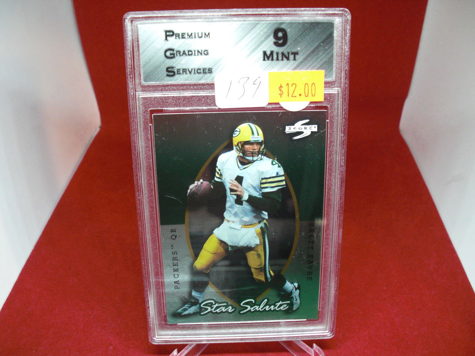 pgs graded brett favre mint 9 (1 of 1)