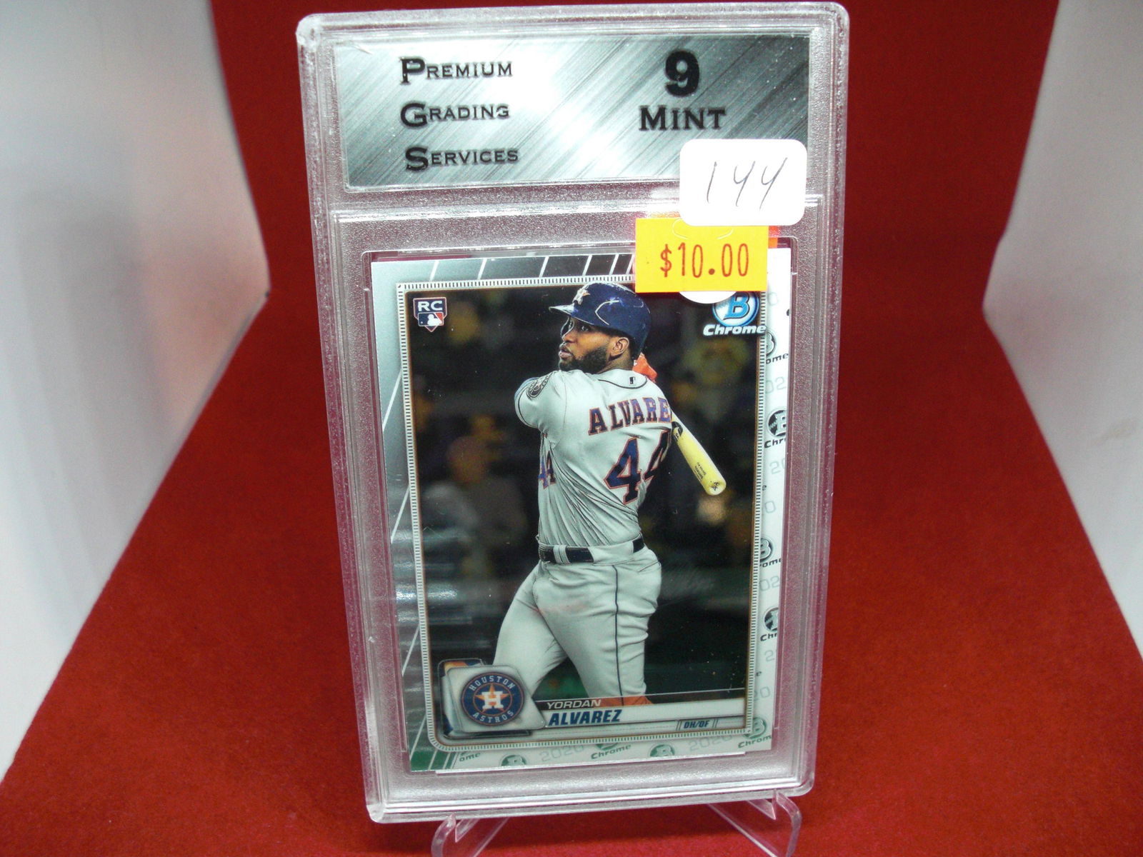 pgs graded yordan alvarez rookie mint 9 (1 of 1)