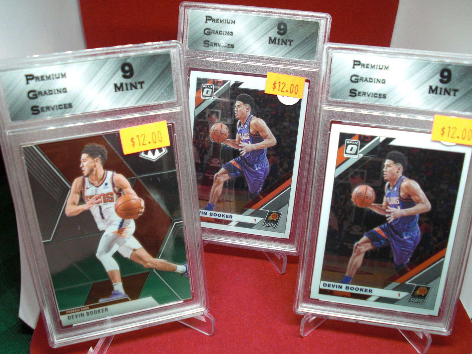 pgs graded lot of 3 devin bookers mint 9's (1 of 1)