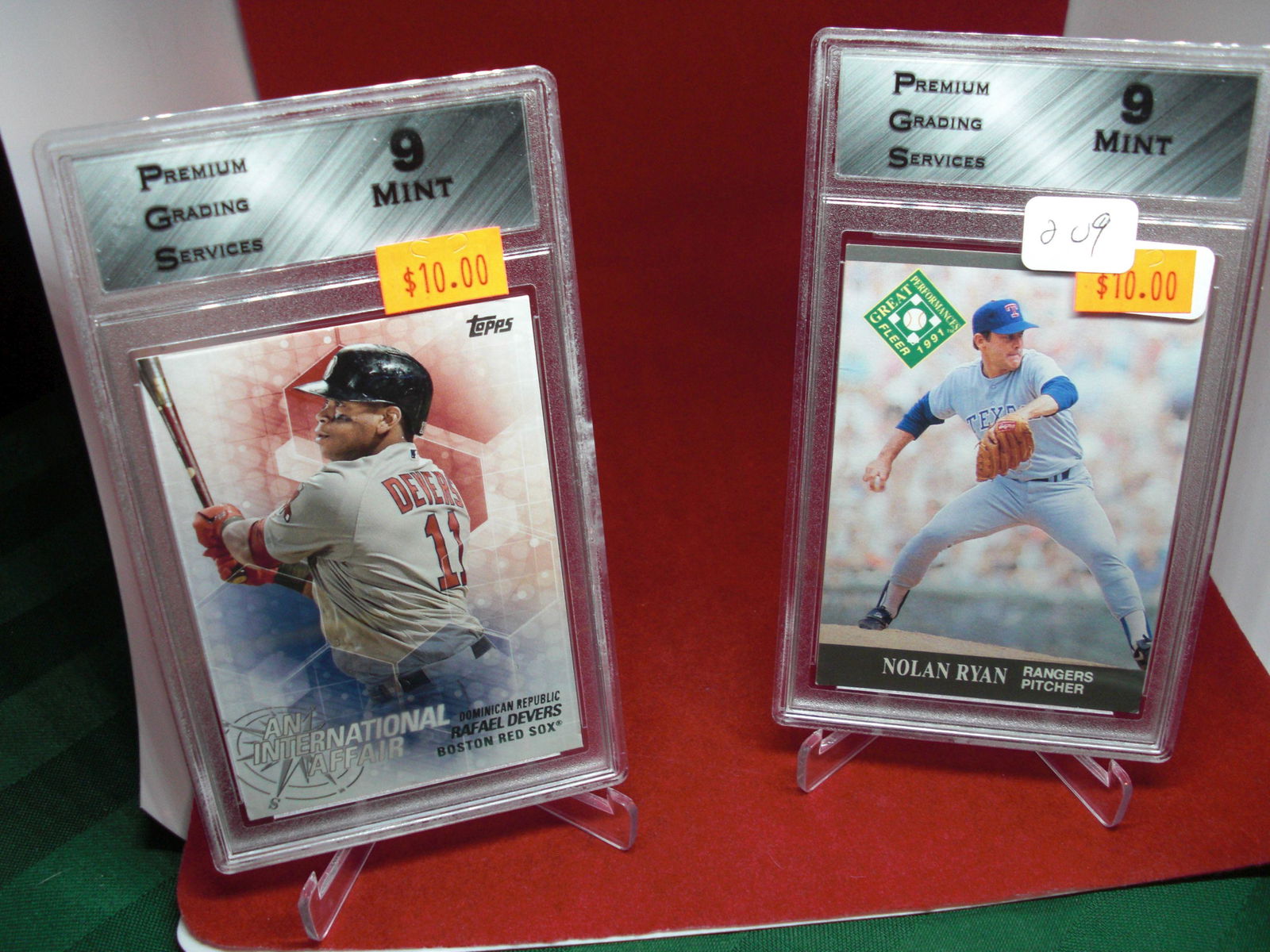 pgs graded lot of 2 baseball cards mint 9's (1 of 1)