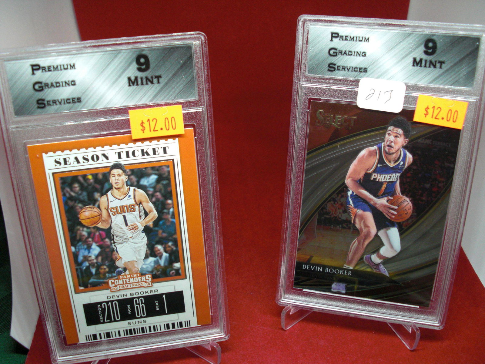 pgs graded lot of 2 devin bookers mint 9's (1 of 1)