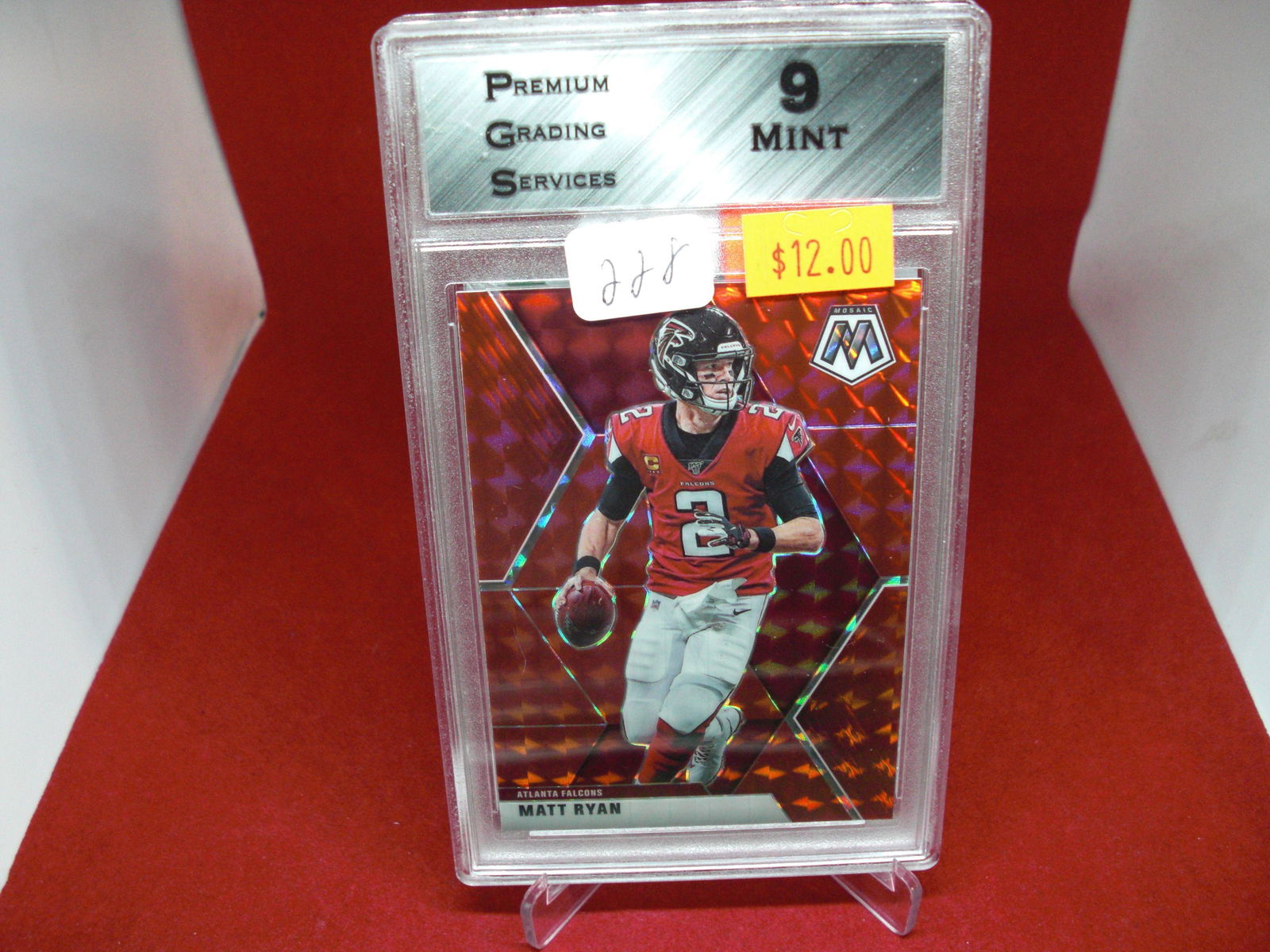 pgs graded matt ryan red  mint 9 (1 of 1)