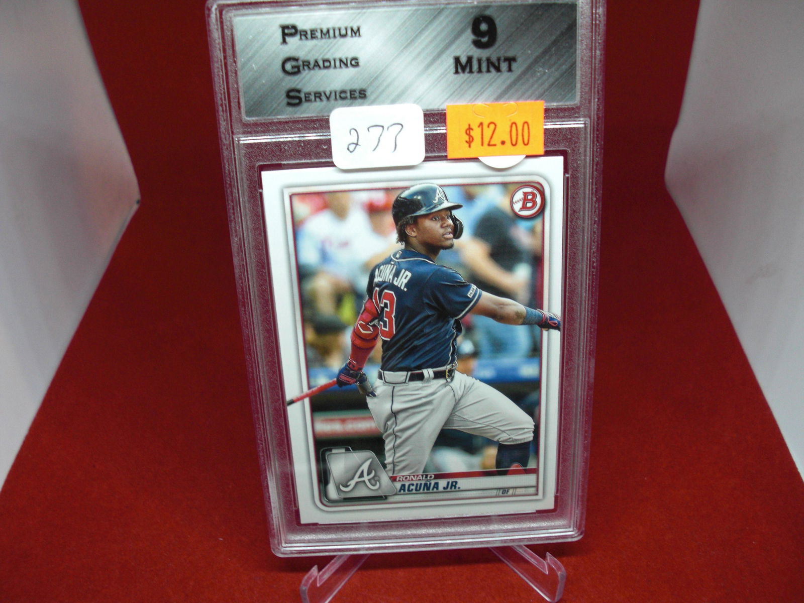 pgs graded ronald acuna jr mint 9 (1 of 1)