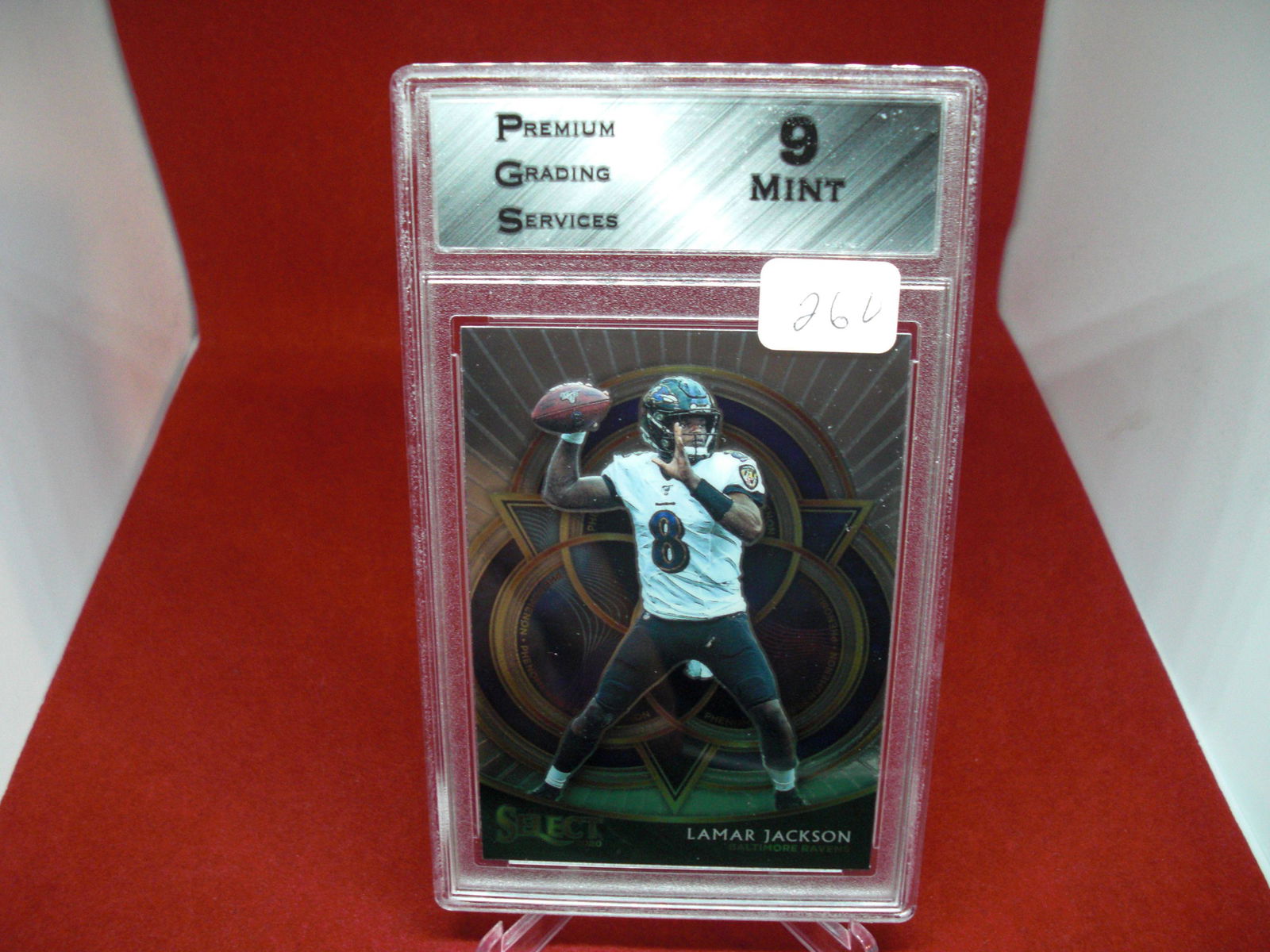 pgs graded lamar jackson select mint 9 (1 of 1)