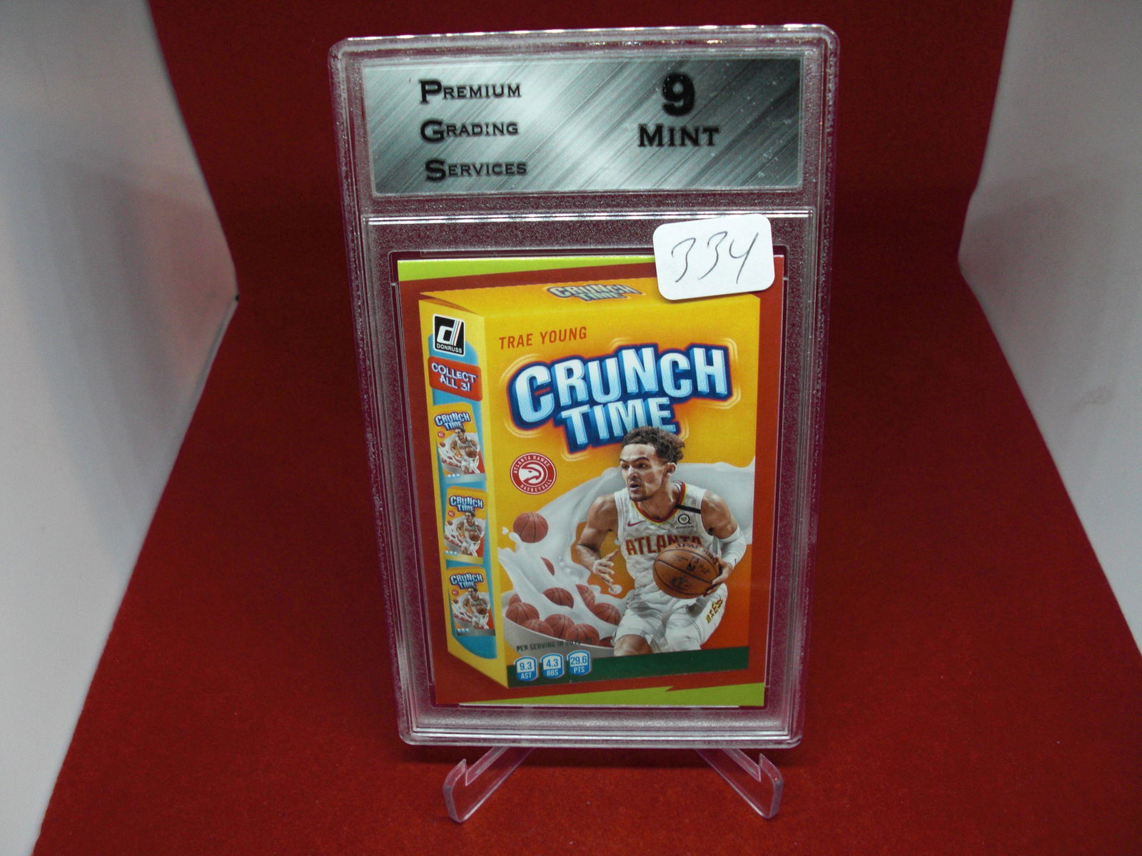 pgs graded trae young crunch time mint 9 (1 of 1)