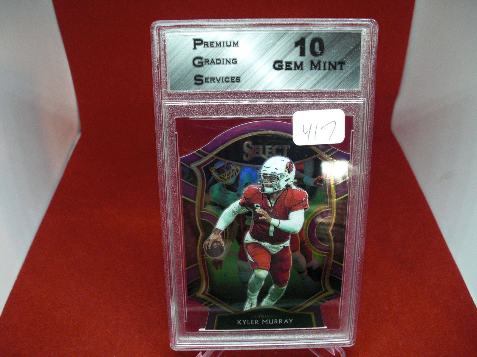pgs graded kyler murray purple die cut mint 10 (1 of 1)