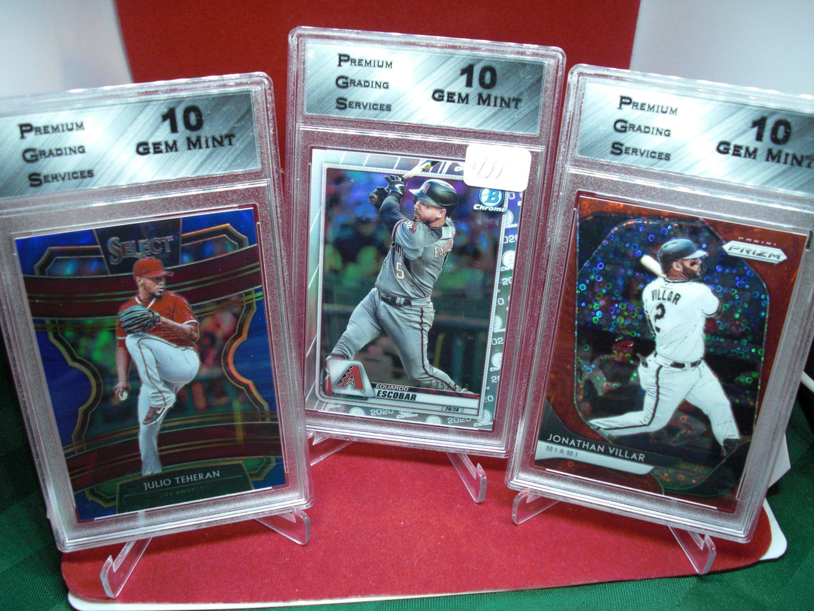 pgs graded  lot of 3 baseball cards mint 10's (1 of 1)