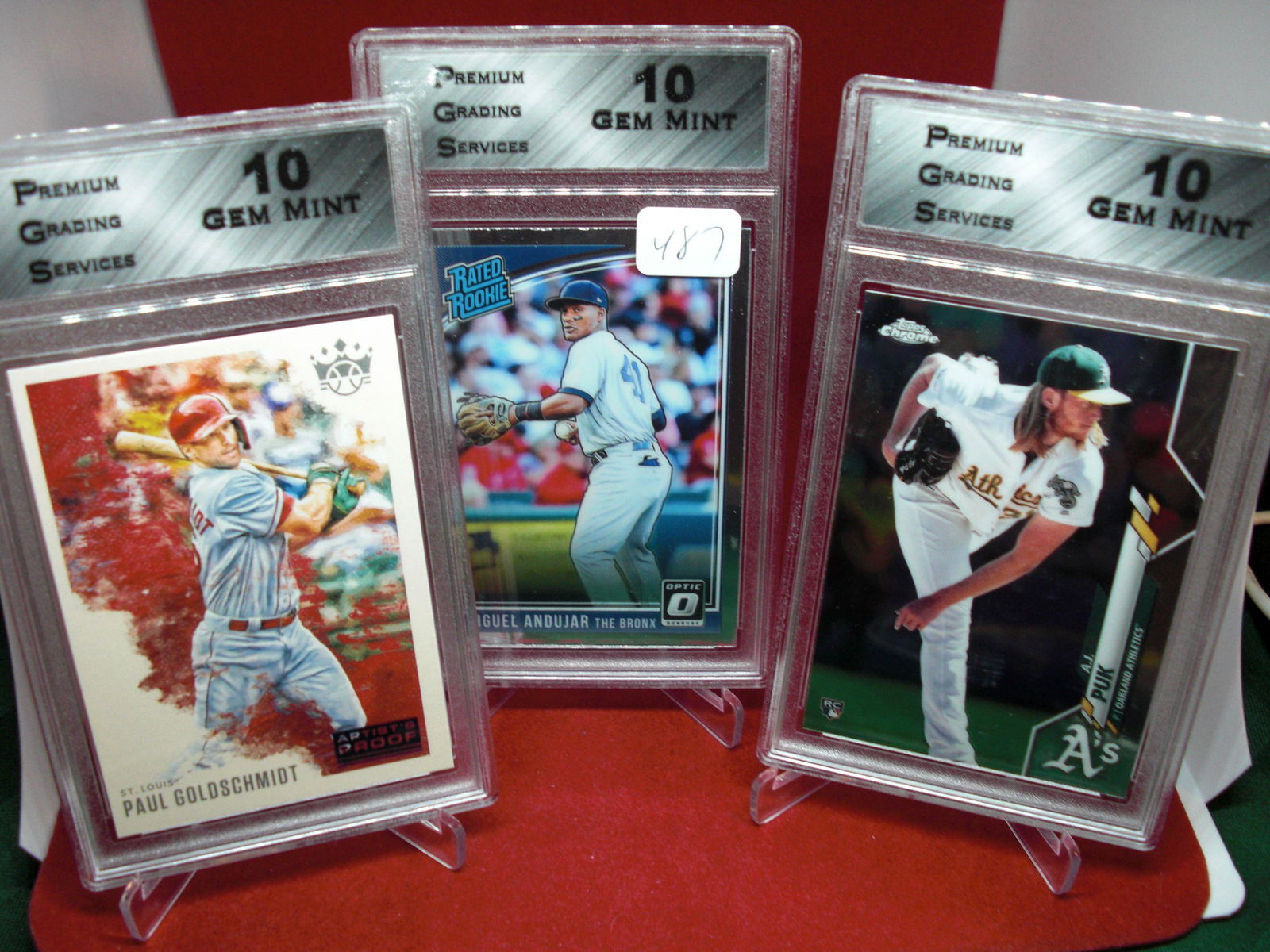 pgs graded  lot of 3 baseball cards mint 10's (1 of 1)