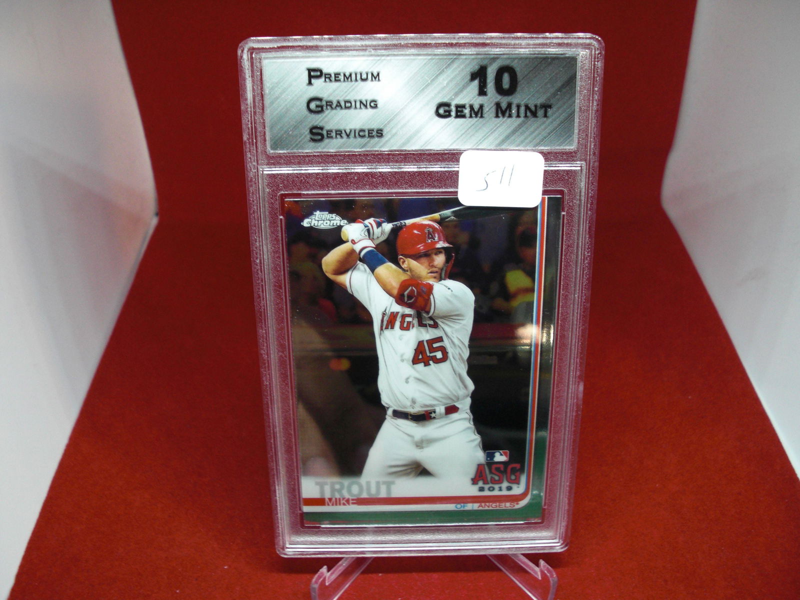 pgs graded  mike trout mint 10 (1 of 1)