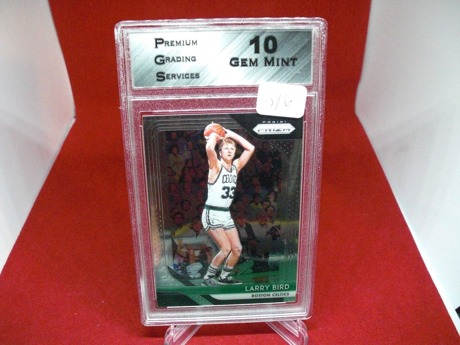 pgs graded  larry bird prizm mint 10 (1 of 1)