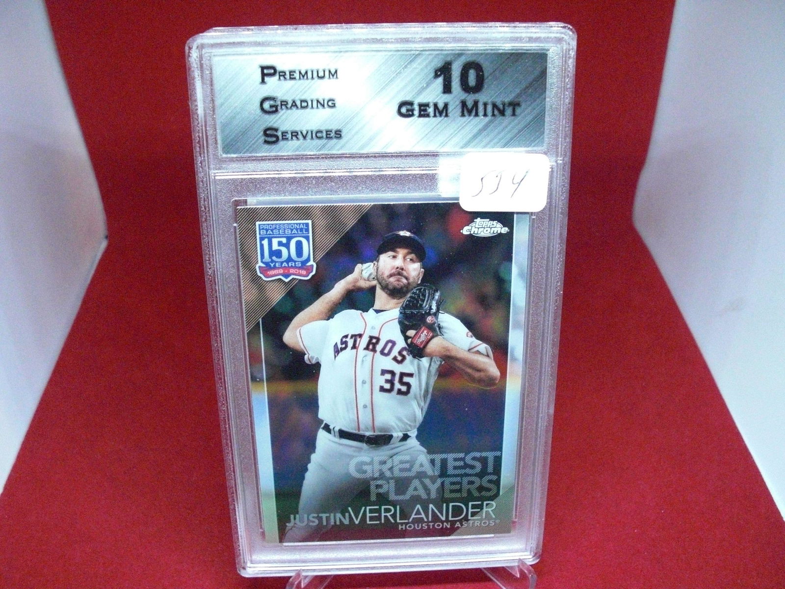 pgs graded justin verlander mint 10 (1 of 1)