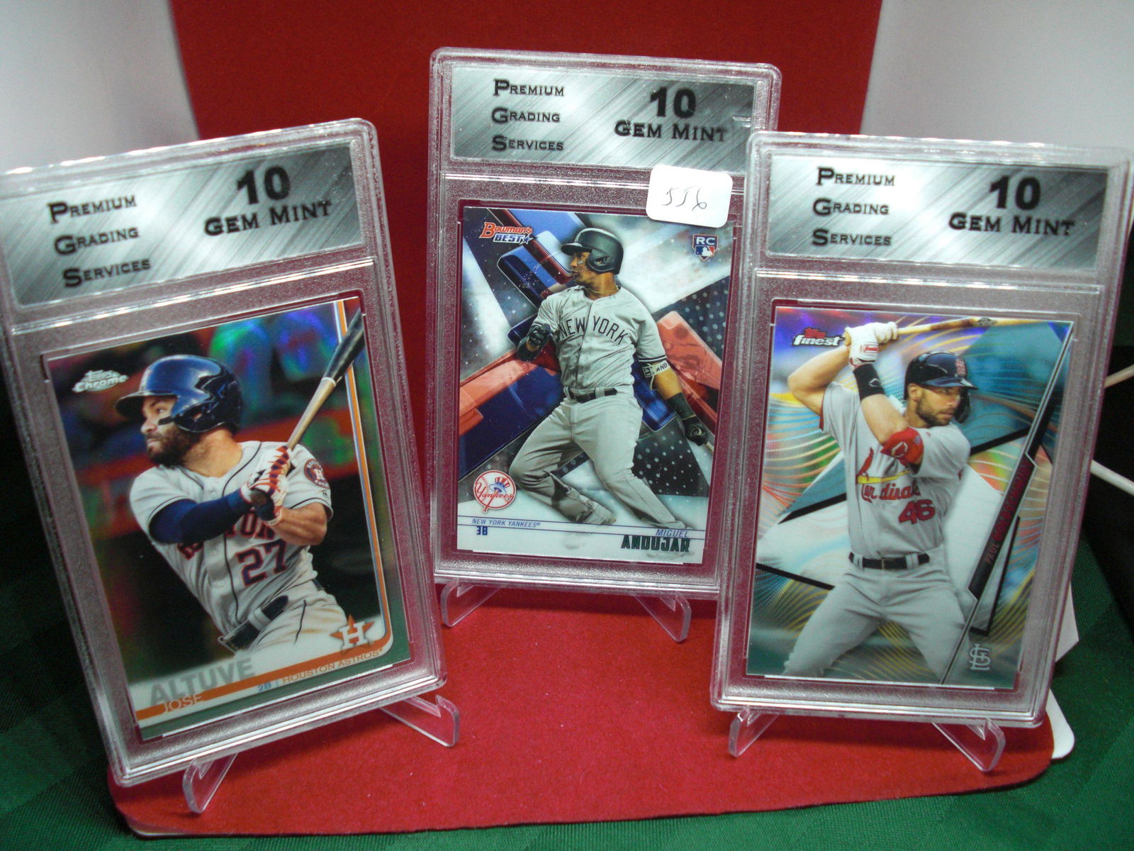 pgs graded lot of 3 baseball cards mint 10's (1 of 1)