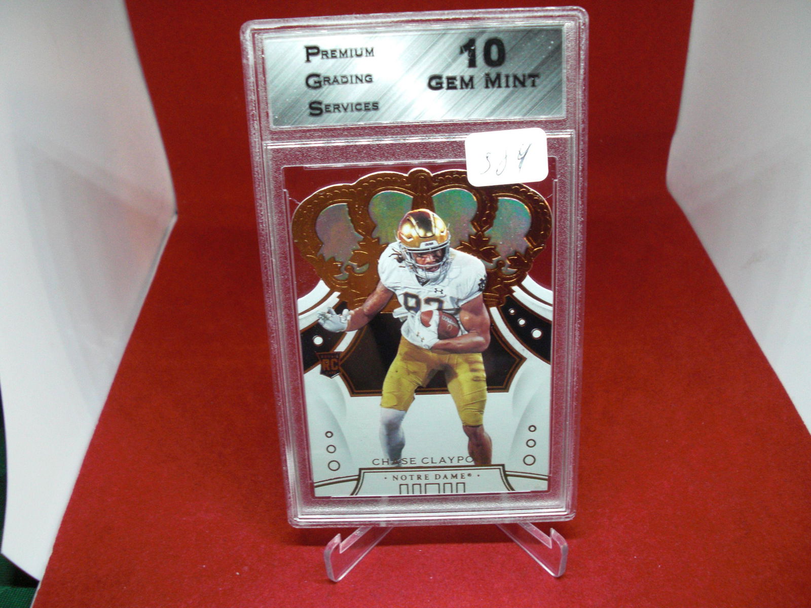 pgs graded  chase claypool rookie mint 10 (1 of 1)