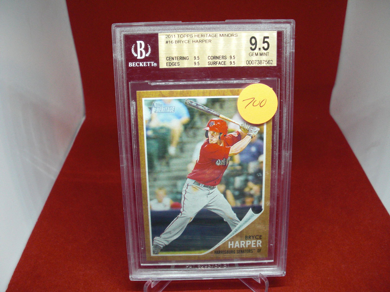 beckett graded bryce harper mint 9.5 (1 of 1)