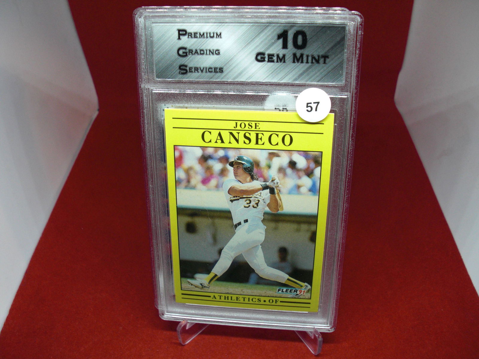 pgs graded jose canseco mint 10 (1 of 1)