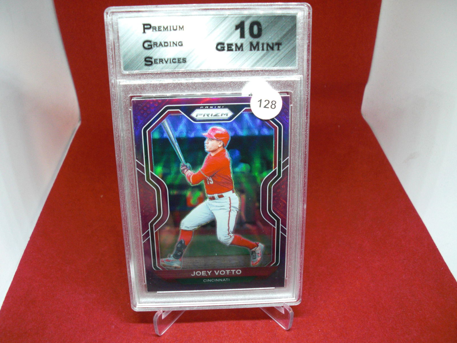 pgs graded joey votto purple mint 10 (1 of 1)
