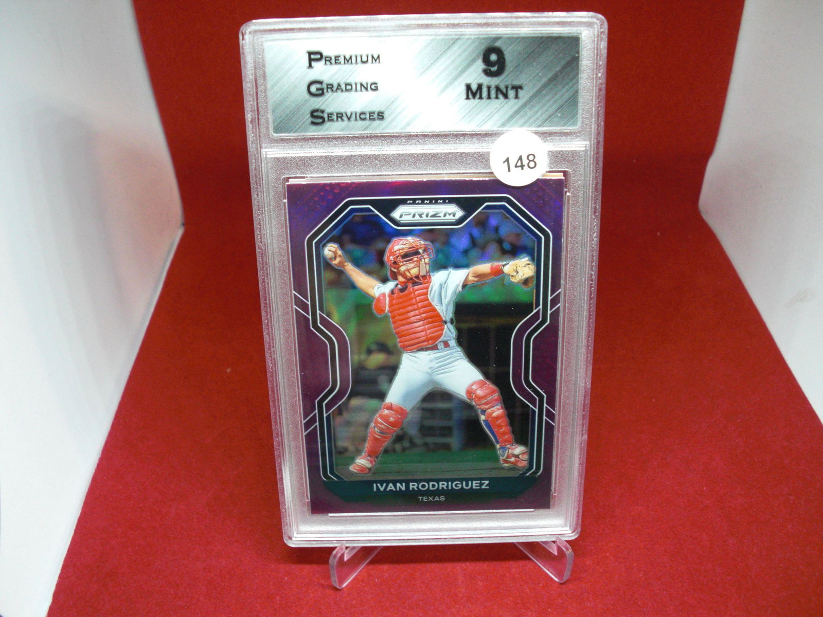 pgs graded ivan rodriguez purple mint 9 (1 of 1)