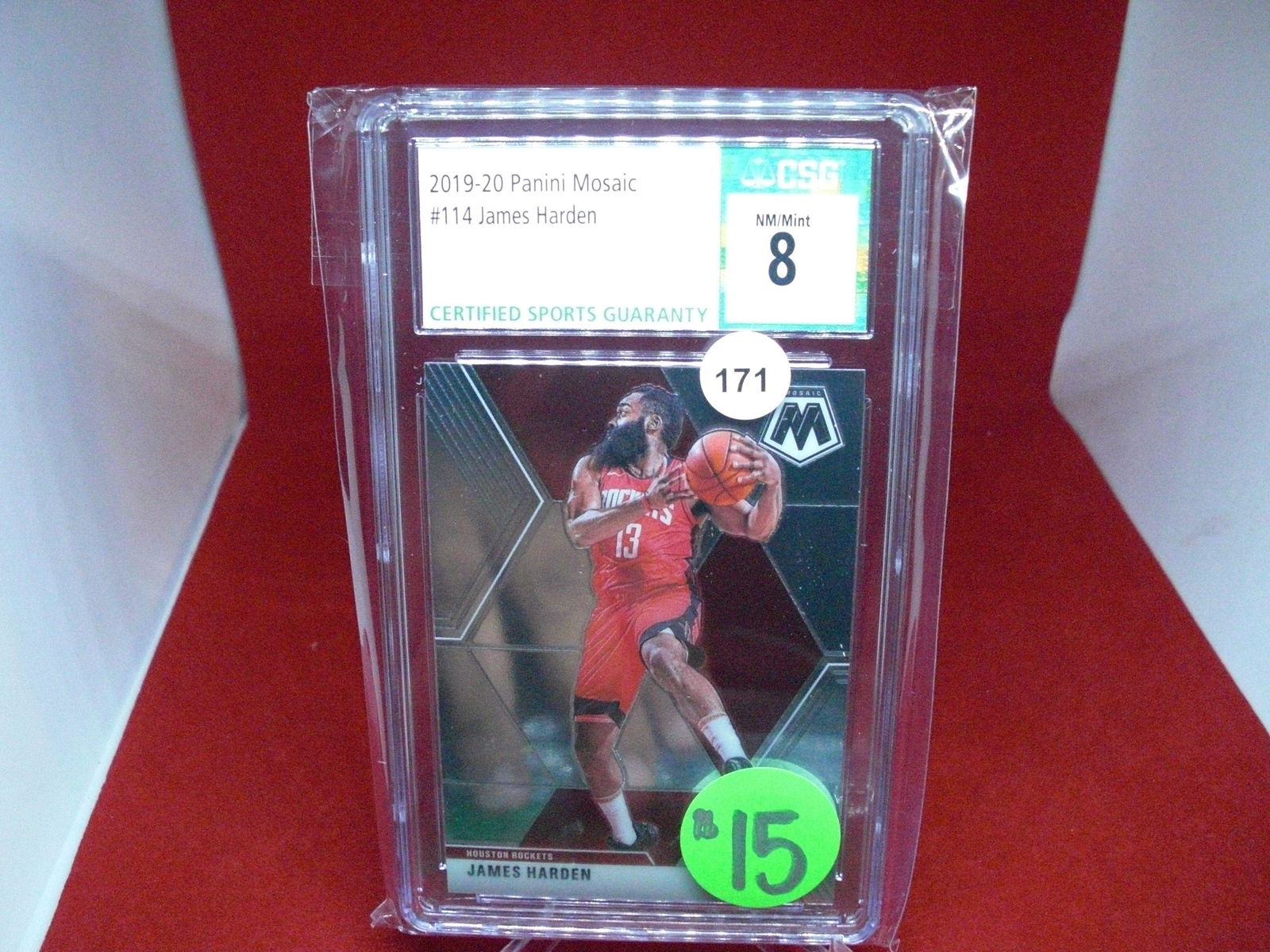 csg graded james harden mint 8 (1 of 1)