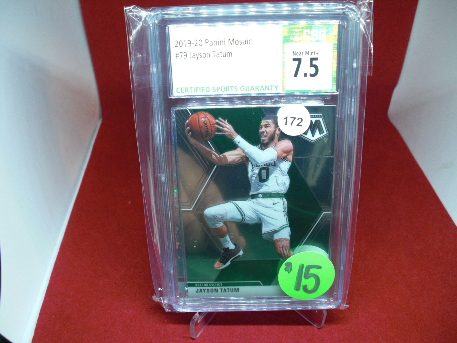 csg graded jayson tatum mint 7.5 (1 of 1)