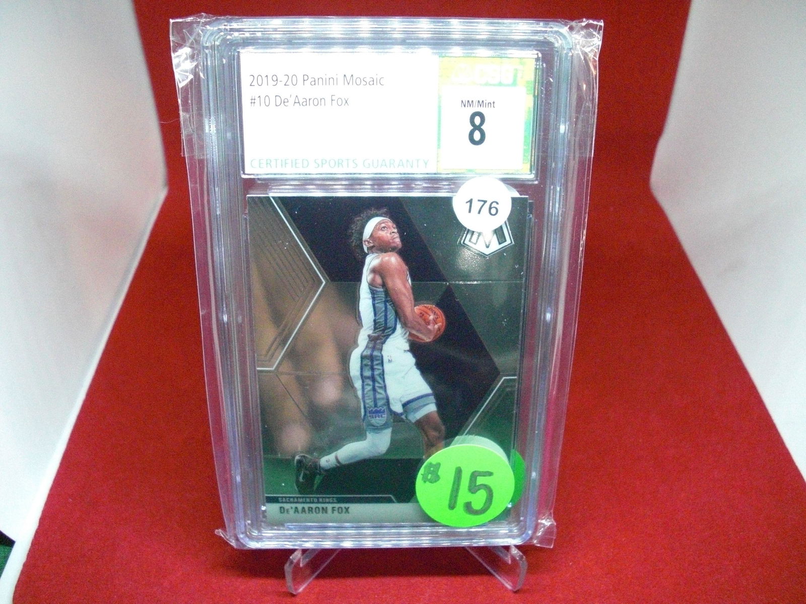 csg graded de'aaron fox mint 8 (1 of 1)
