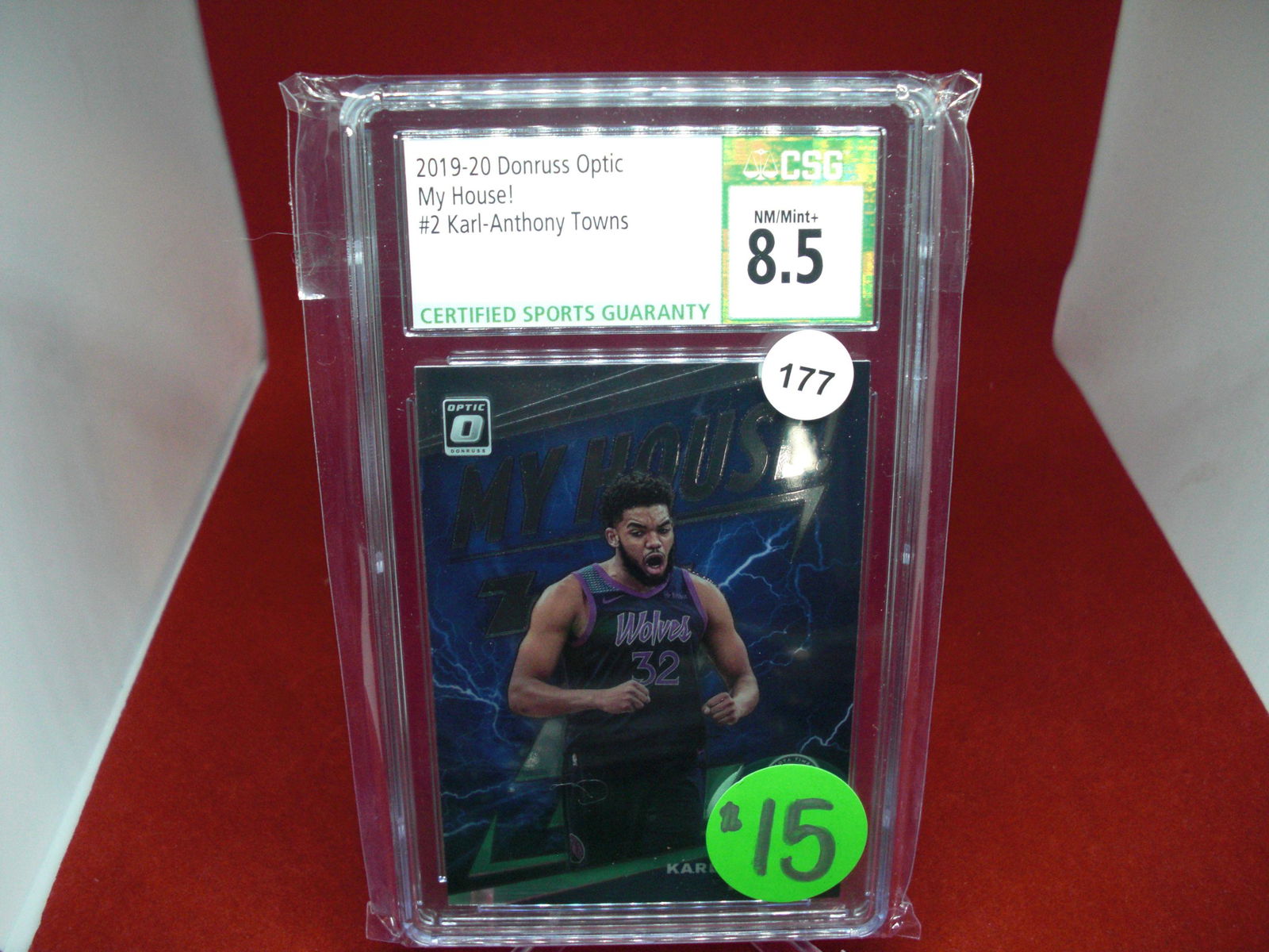 csg graded karl-anthony towns mint 8.5 (1 of 1)