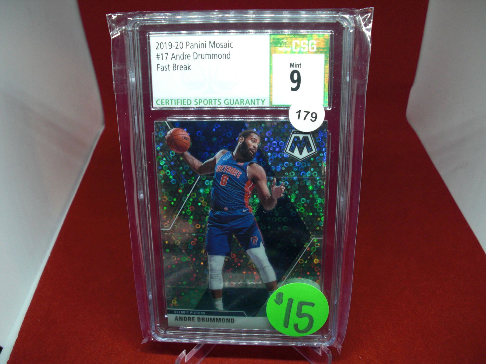 csg graded andre drummond fast break mint 9 (1 of 1)