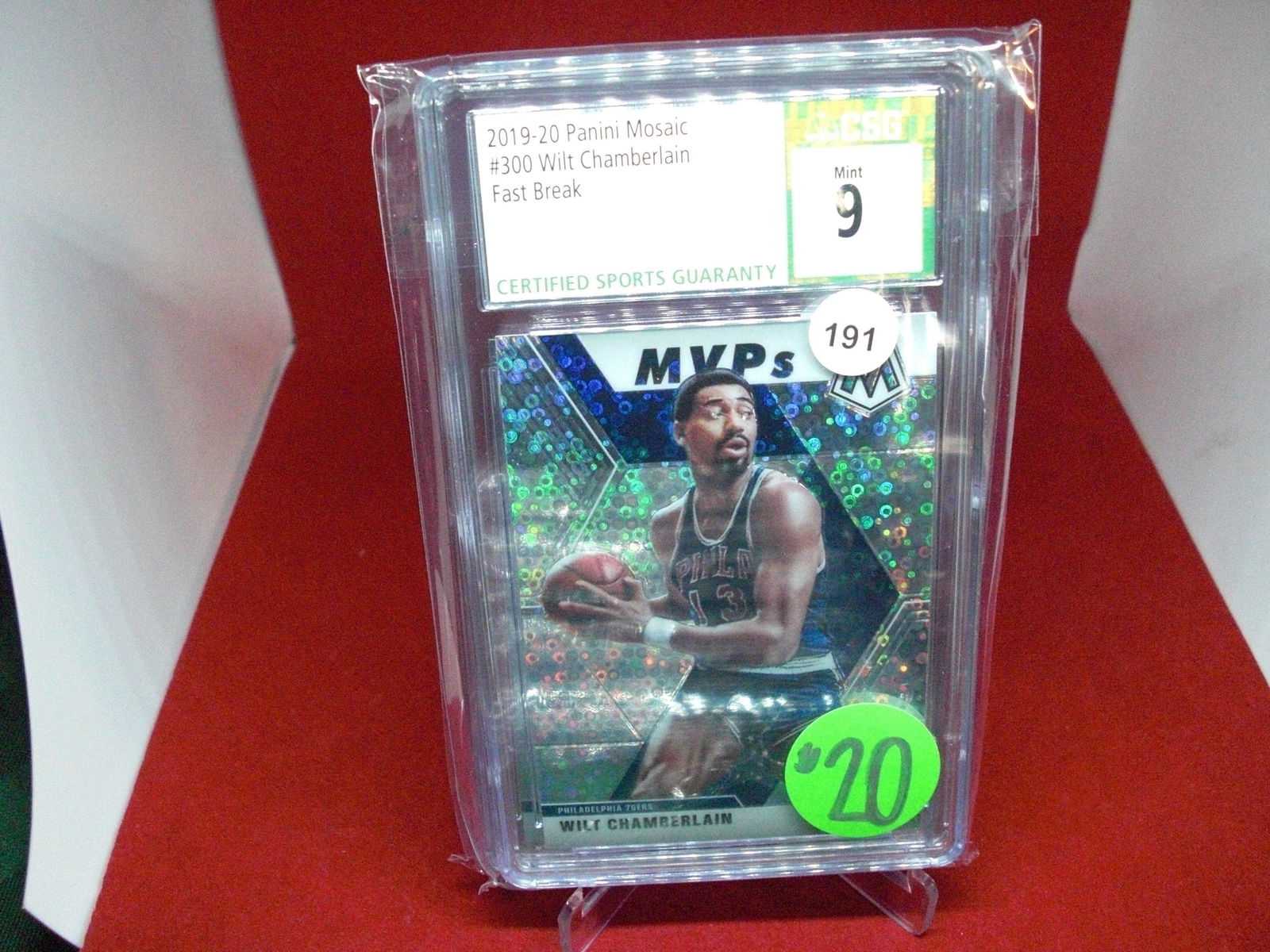 cgs graded wilt chamberlain fast break mint 9 (1 of 1)