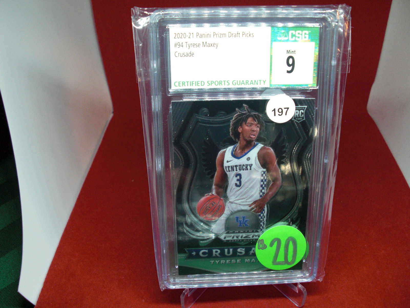 cgs graded tyrese maxey crusade mint 9 (1 of 1)