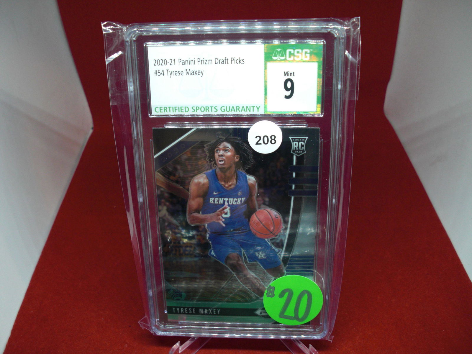 cgs graded tyrese maxey mint 9 (1 of 1)