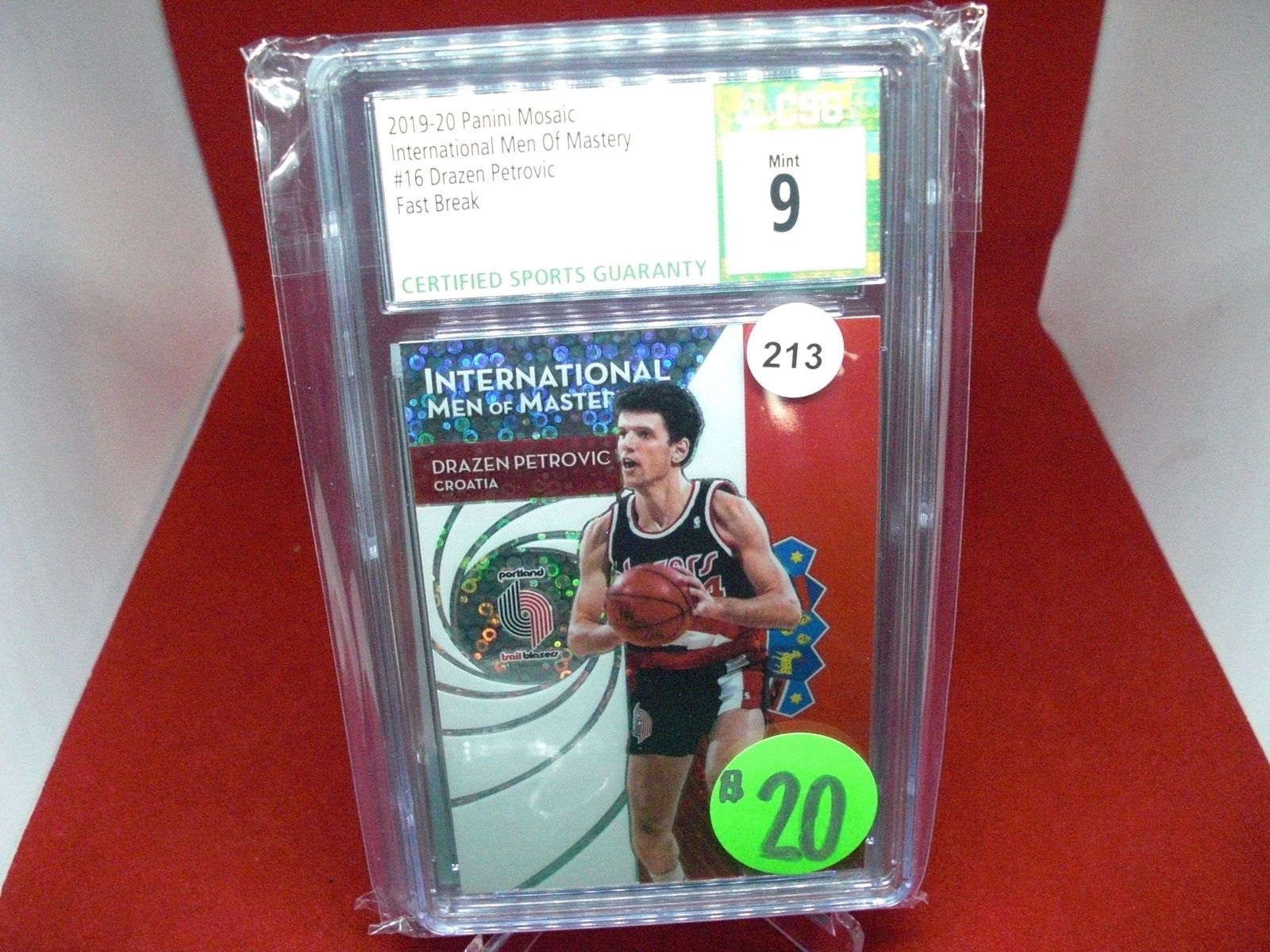 cgs graded drazen petrovic fast break mint 9 (1 of 1)