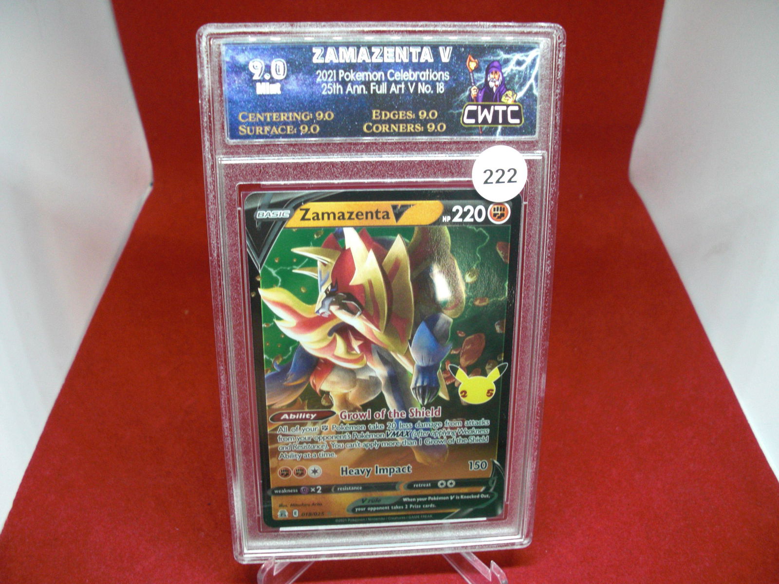 cwtc graded pokemon zamazenta v mint 9.0 (1 of 1)