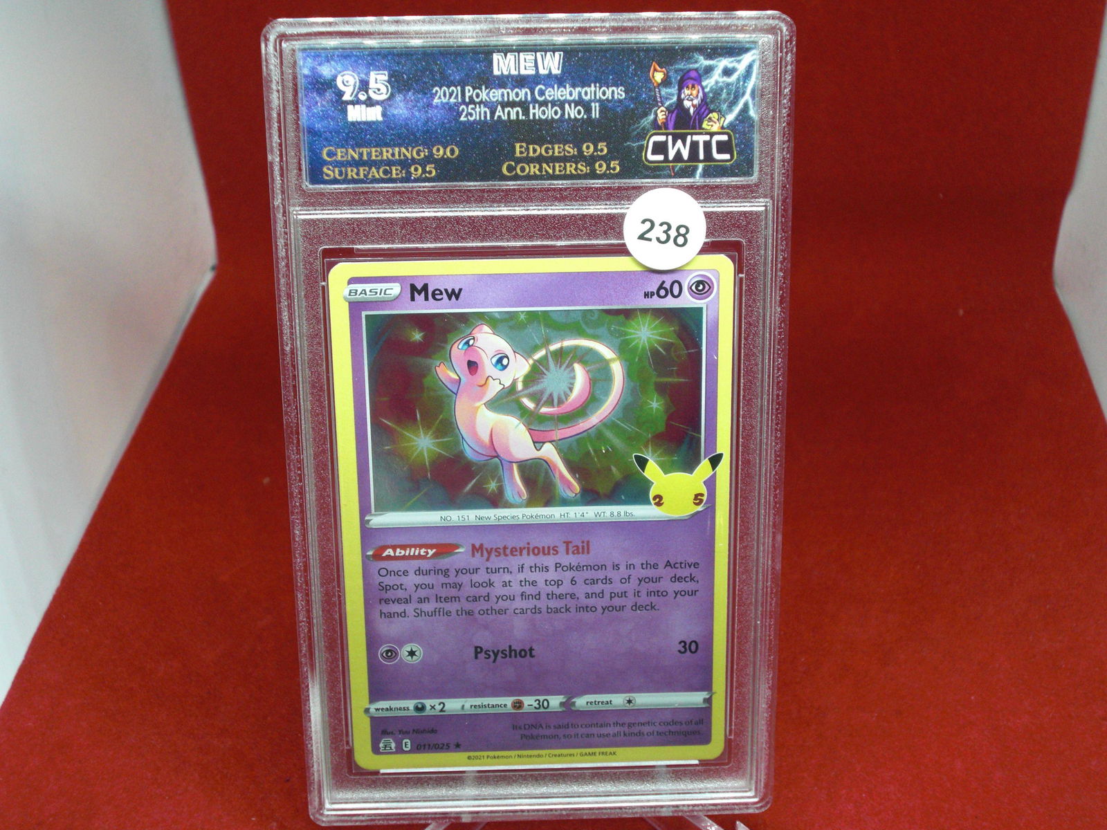 cwtc graded pokemon mew mint 9.5 (1 of 1)