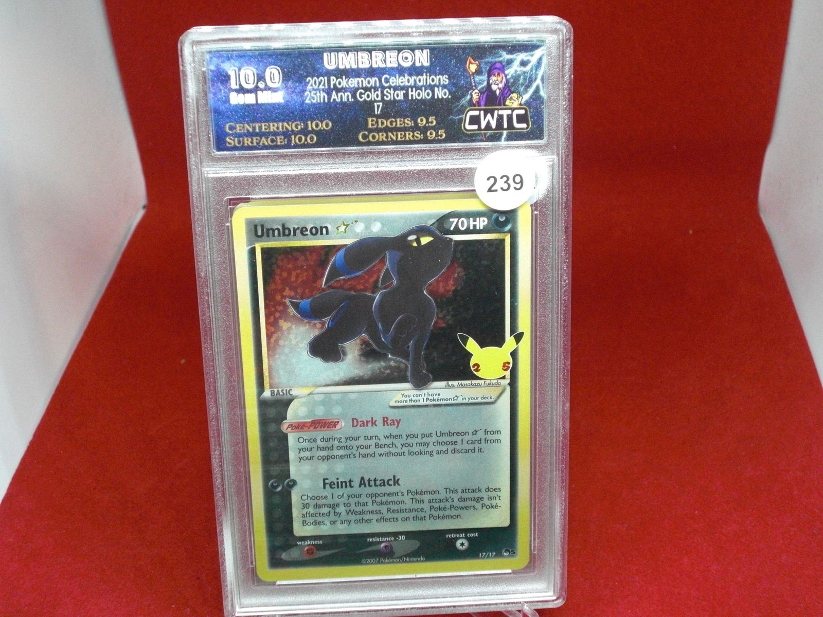 cwtc graded pkoemon umbreon mint 10 (1 of 1)