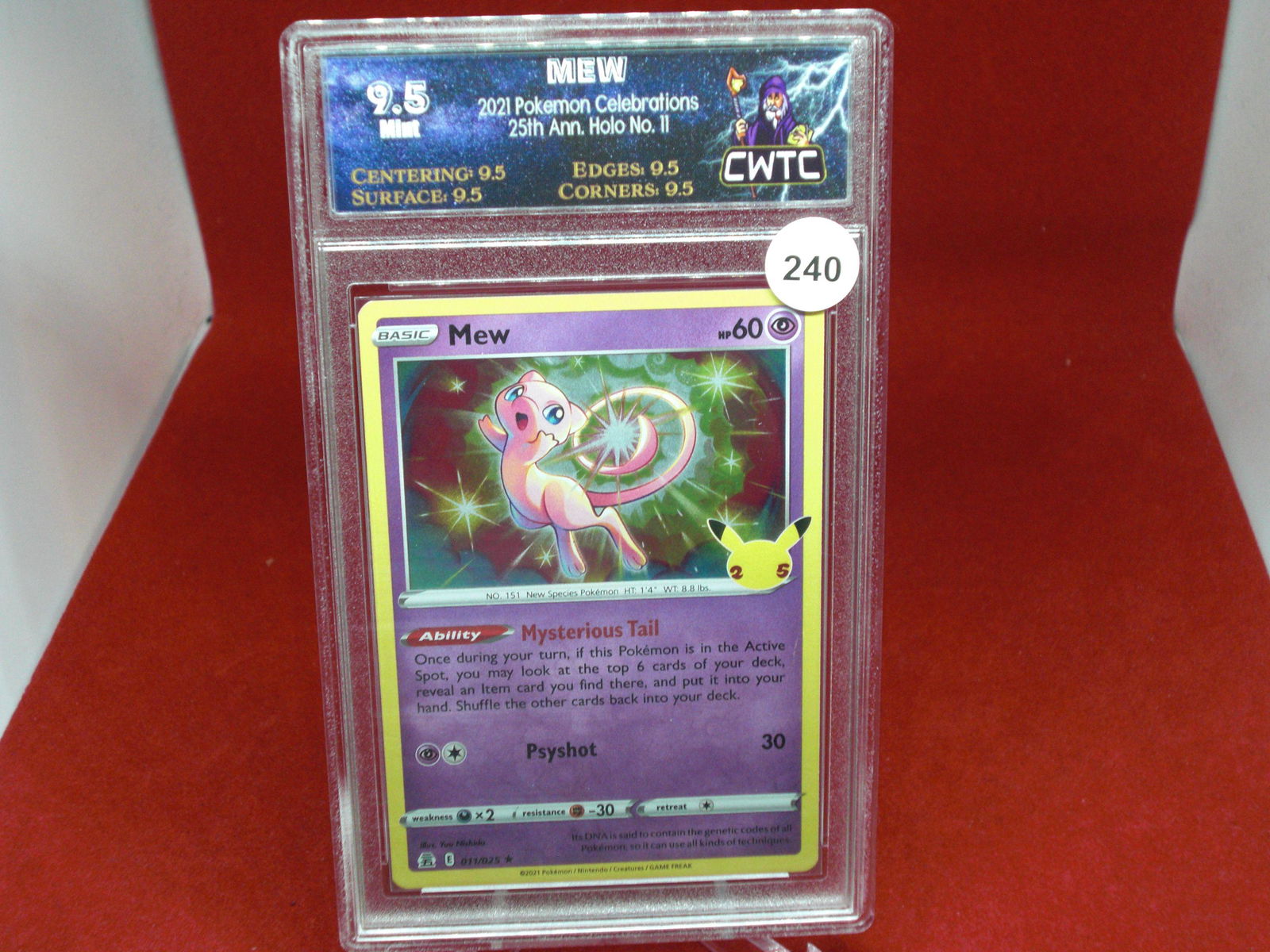 cwtc graded pokemon mew mint 9.5 (1 of 1)