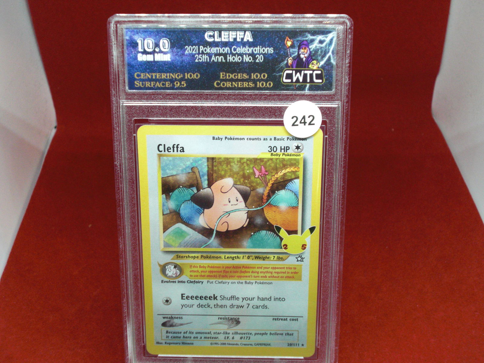 cwtc graded pokemon cleffa mint 10 (1 of 1)