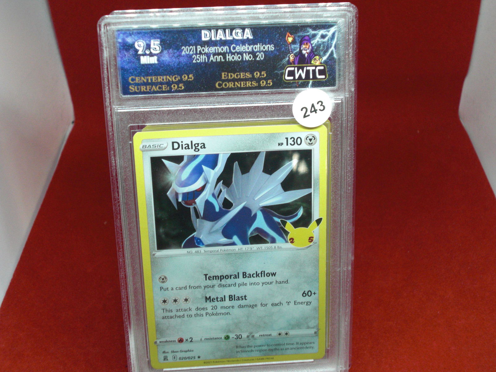 cwtc graded pokemon dialga mint 9.5 (1 of 1)