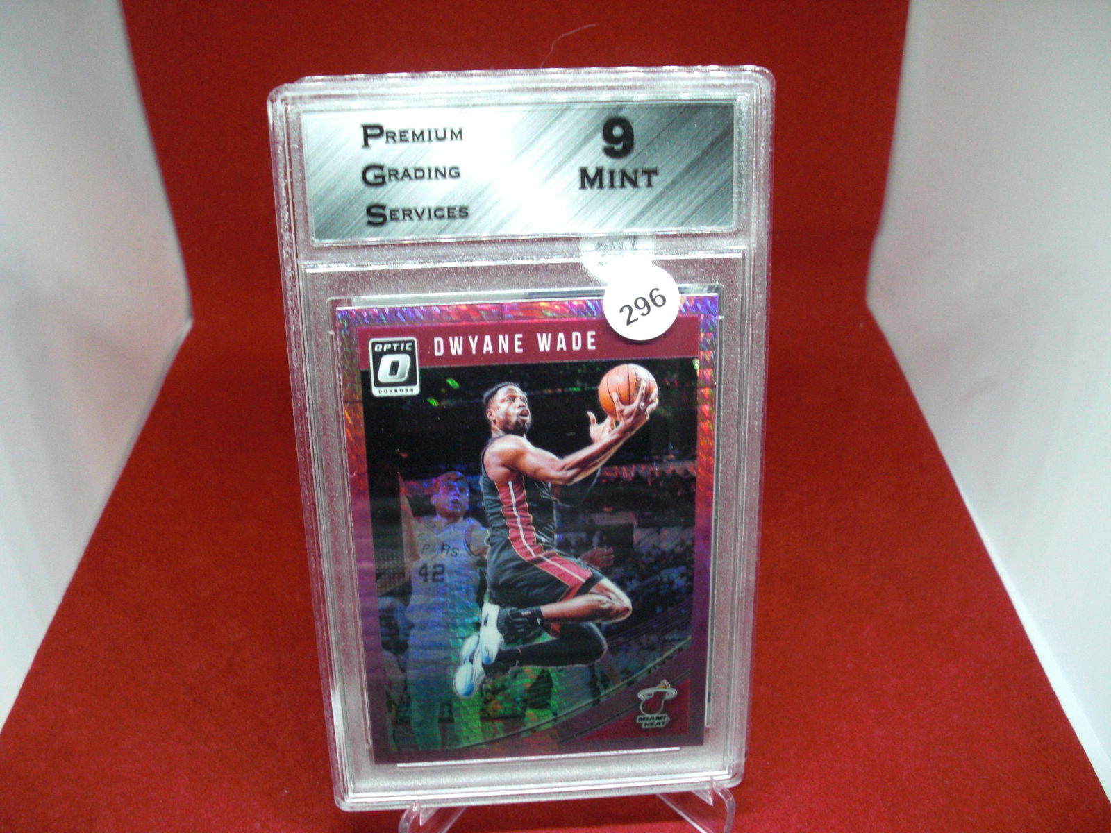 pgs graded dwayne wade pink mint 9 (1 of 1)