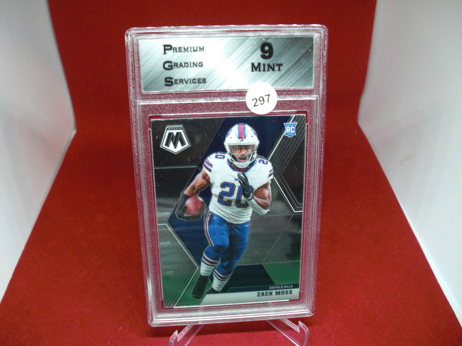 pgs graded zack moss rookie mint 9 (1 of 1)
