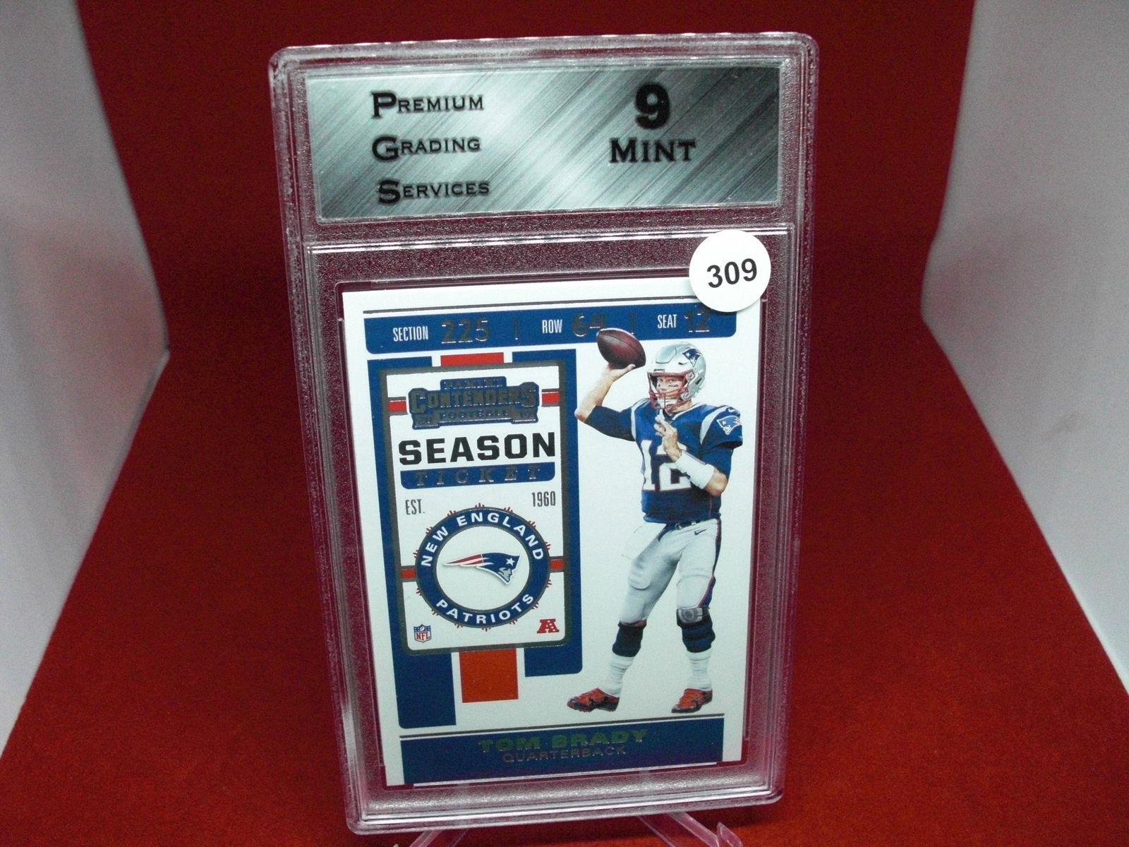 pgs graded tom brady mint 9 (1 of 1)