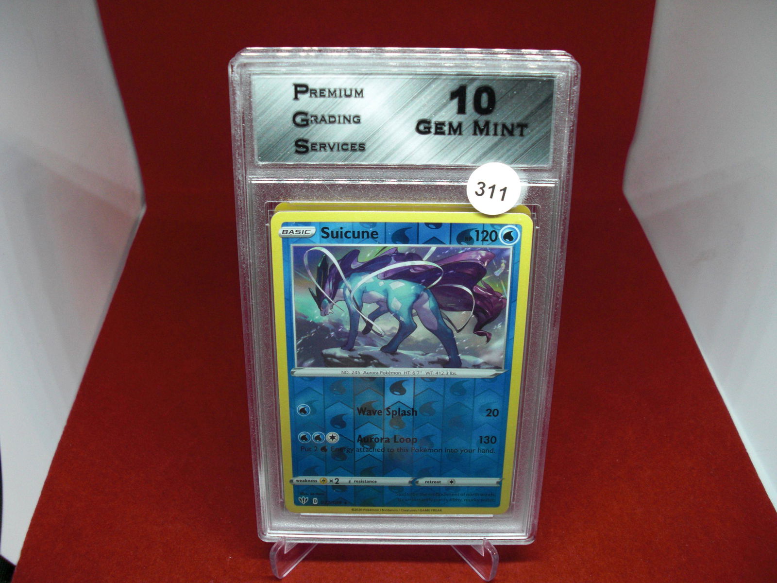 pgs graded pokemon suicune mint 10 (1 of 1)