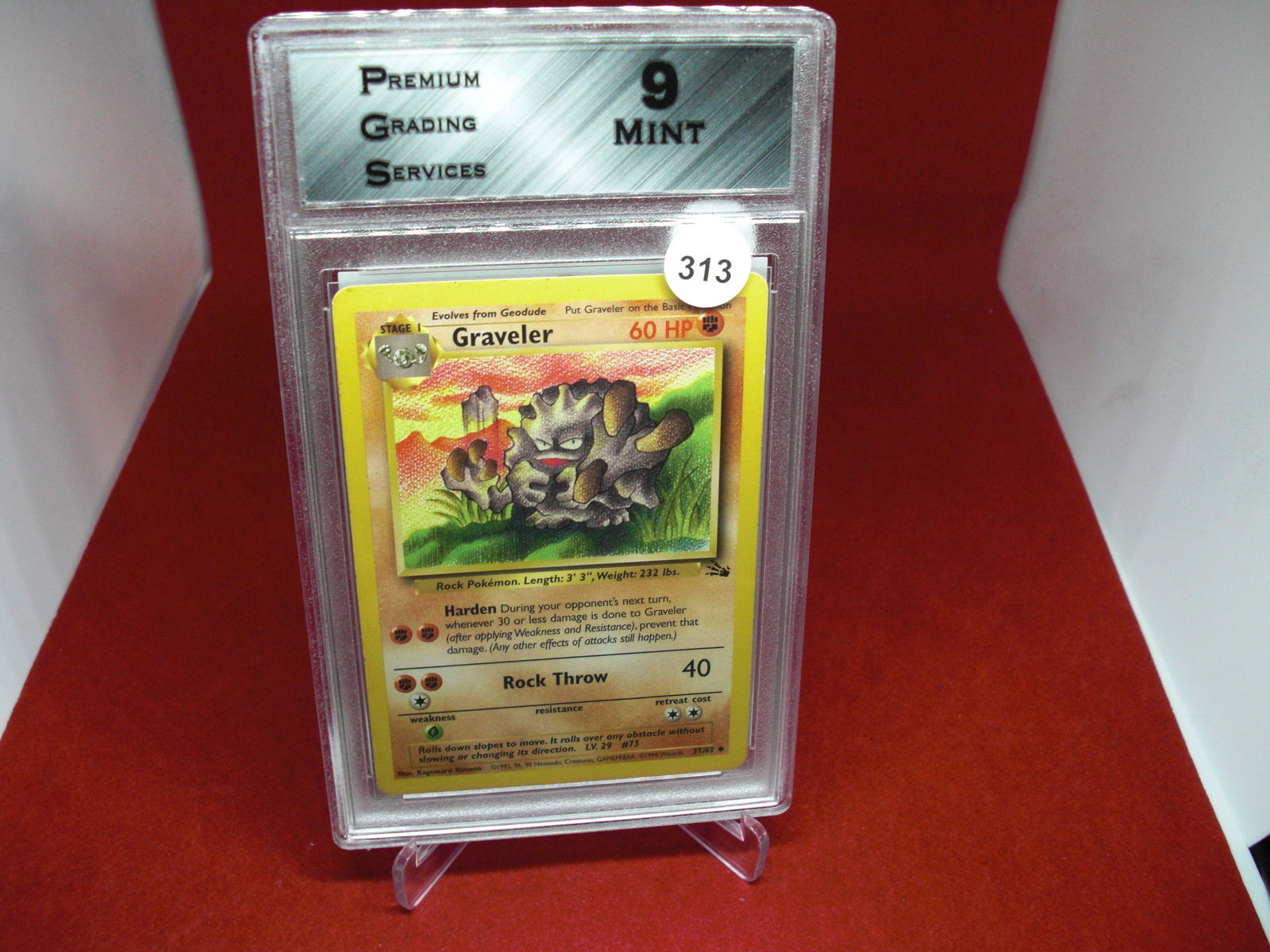 pgs graded pokemon graveler mint 9 (1 of 1)