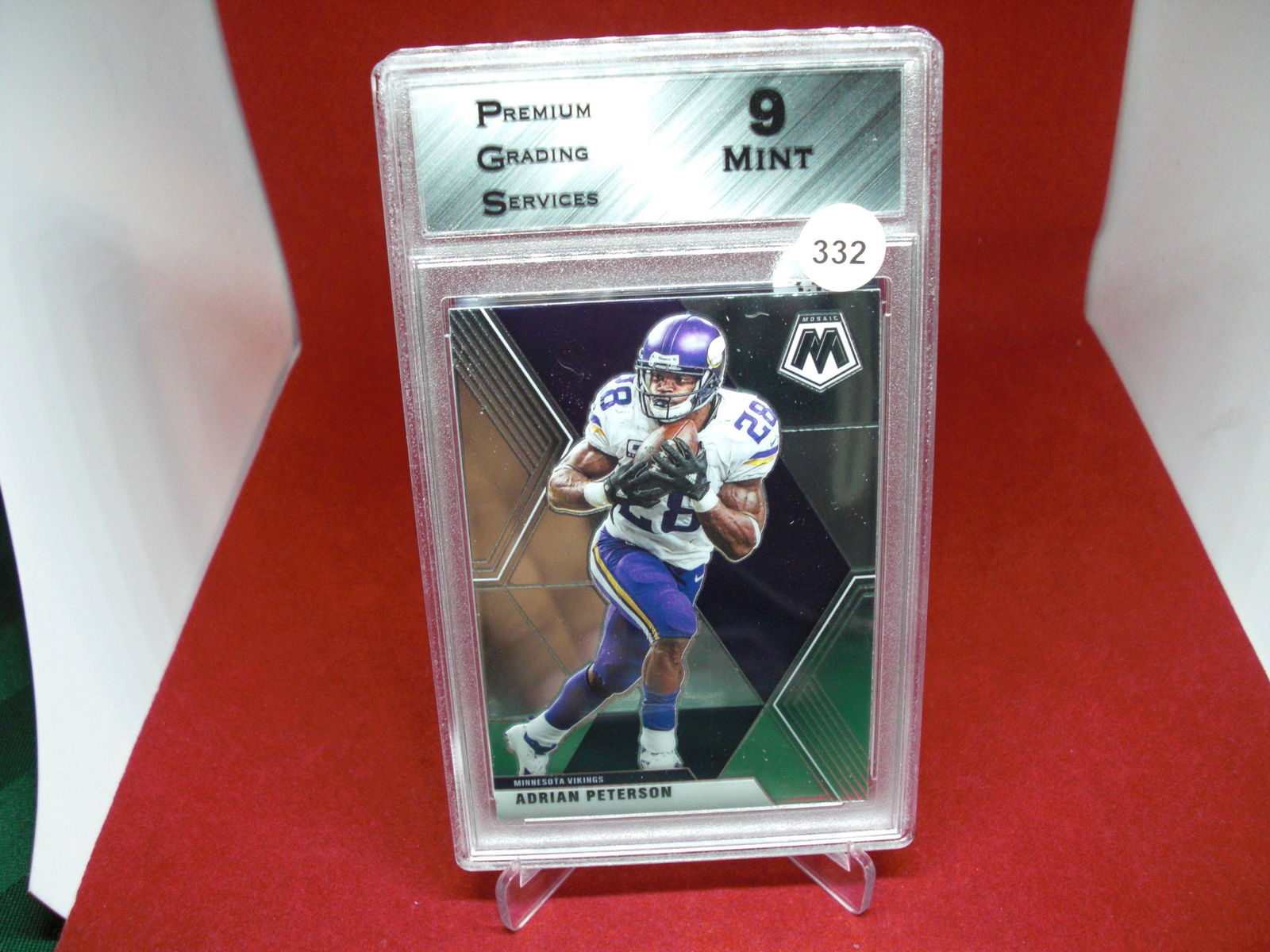 pgs graded adrian peterson mint 9 (1 of 1)