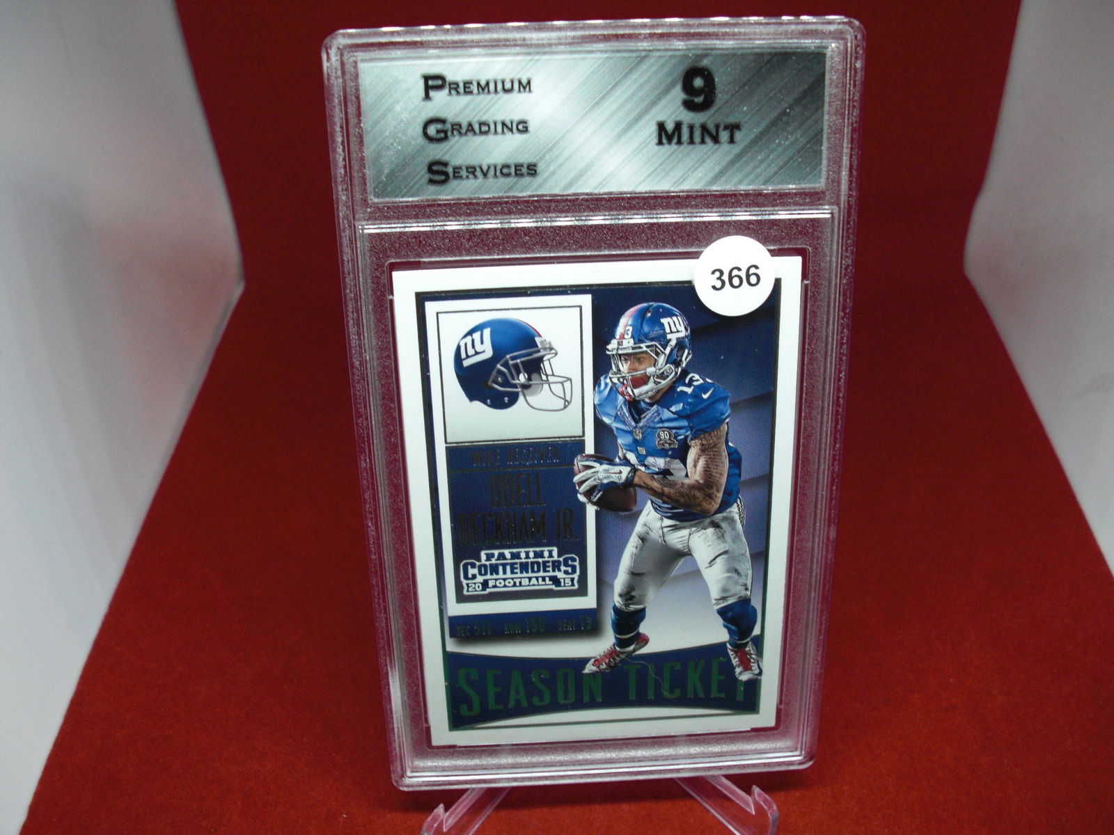 pgs graded odell beckham jr mint 9 (1 of 1)
