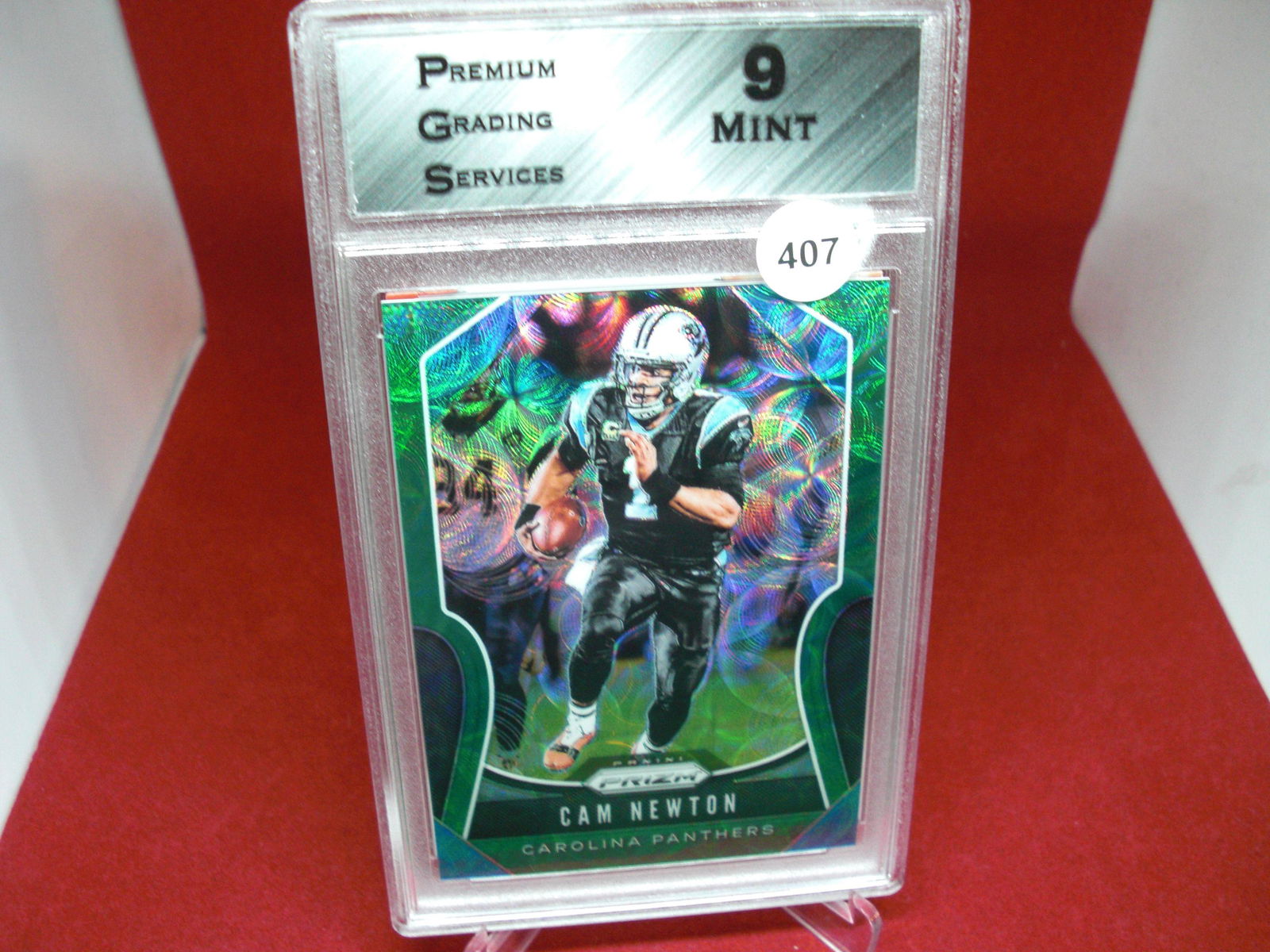 pgs graded cam newton green mint 9 #30/75 (1 of 1)