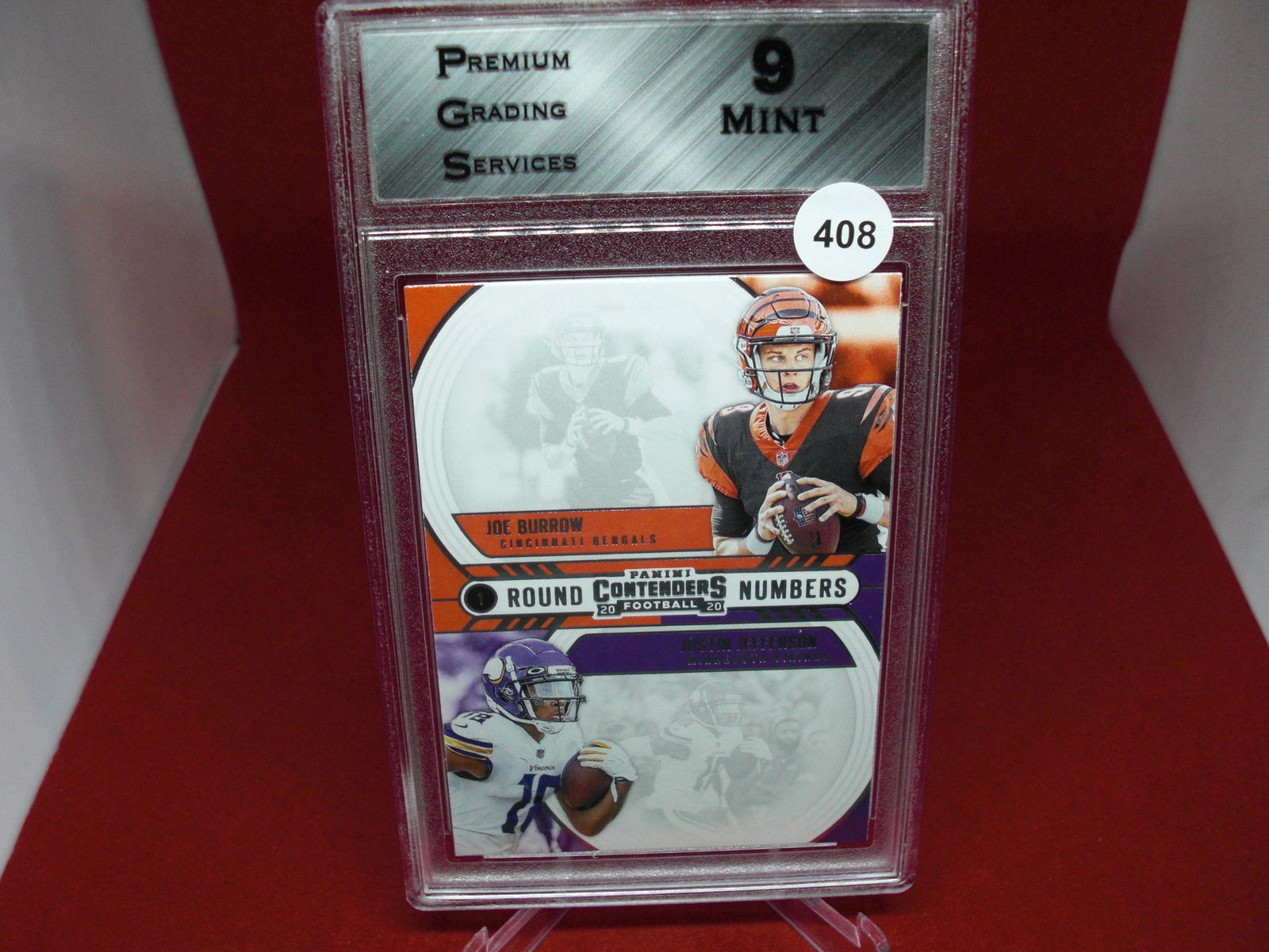 pgs graded joe burrow/justin jefferson mint 9 (1 of 1)