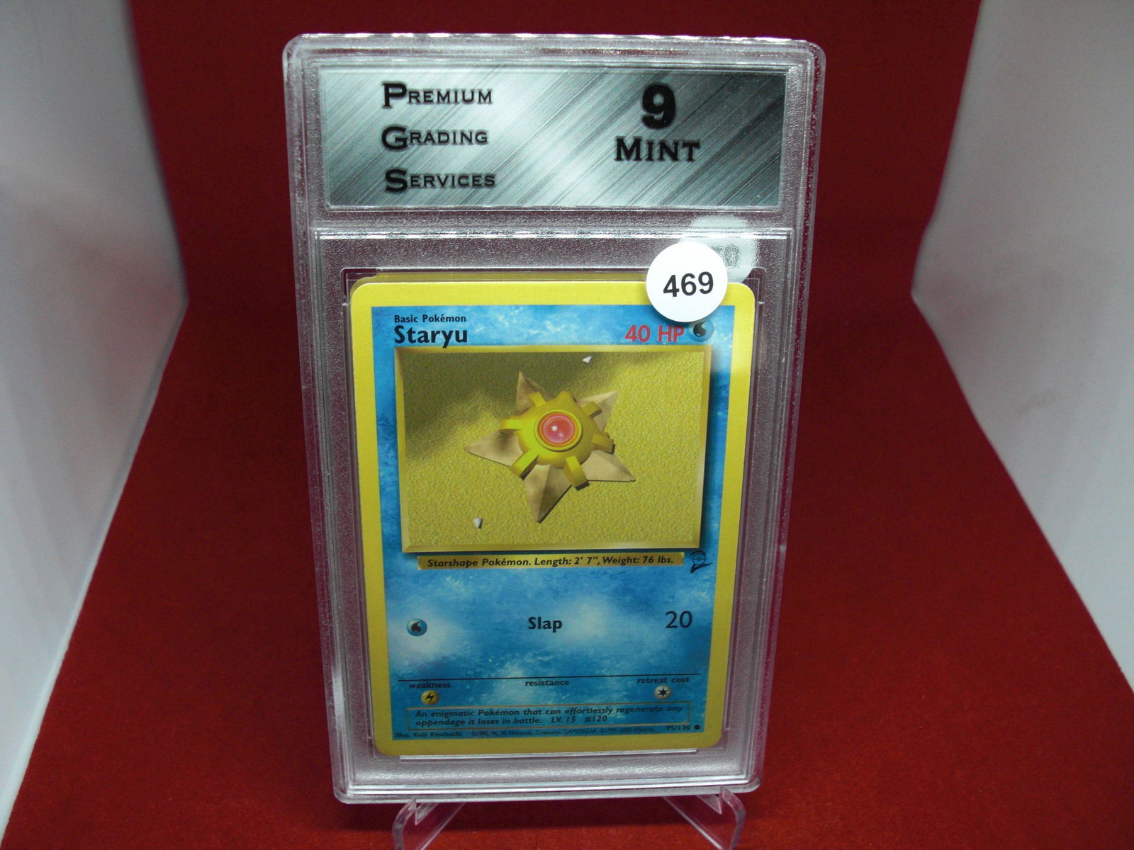 pgs graded pokemon staryu mint 9 (1 of 1)