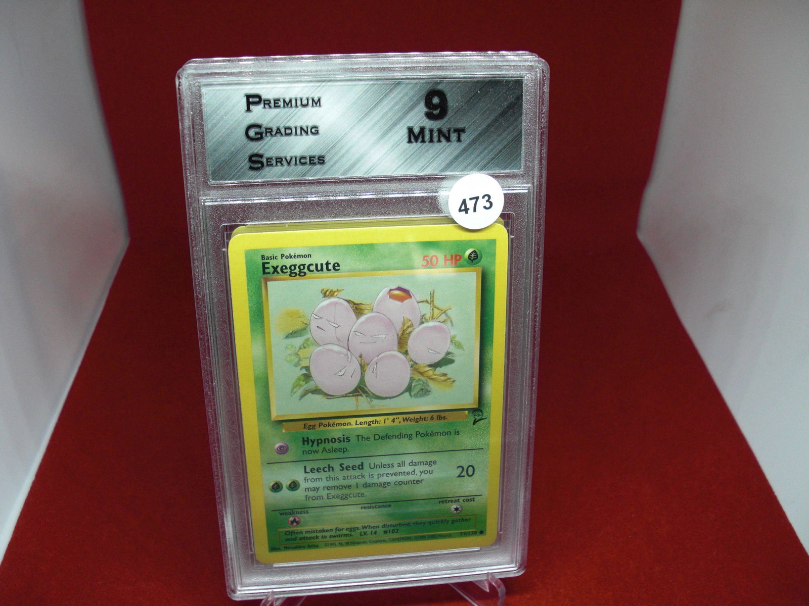 pgs graded pokemon exeggcute mint 9 (1 of 1)
