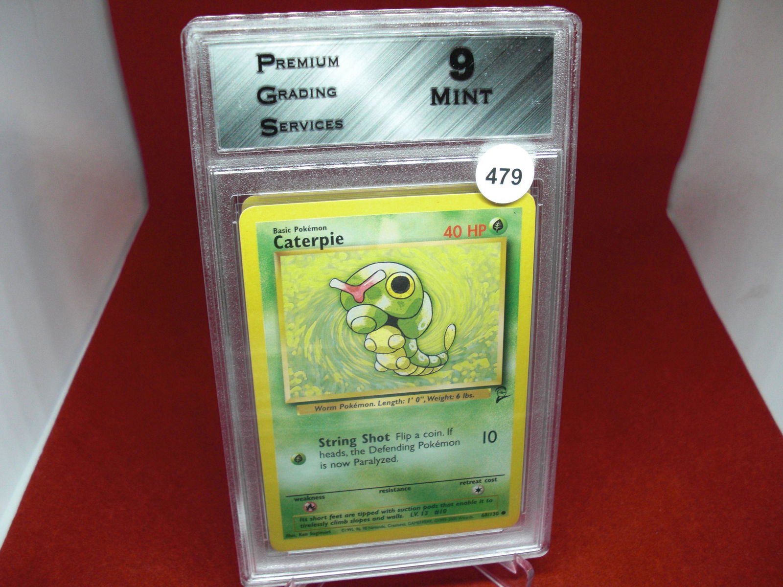 pgs graded pokemon caterpie mint 9 (1 of 1)