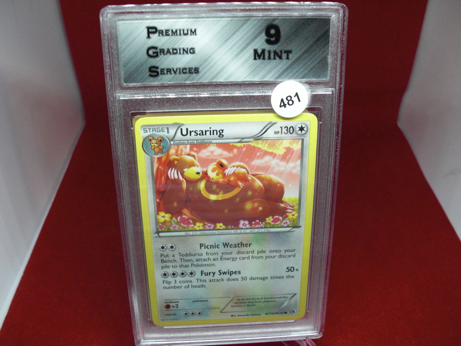 pgs graded pokemon ursaring mint 9 (1 of 1)